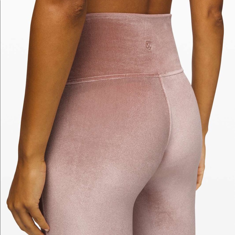 Lululemon Wunder Under Velvet Leggings High Rise Tight 28” Spanish Oak - Pink - Picture 4 of 8